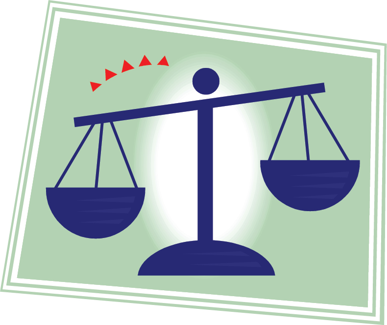 Delwedd o raddfeydd pwyso